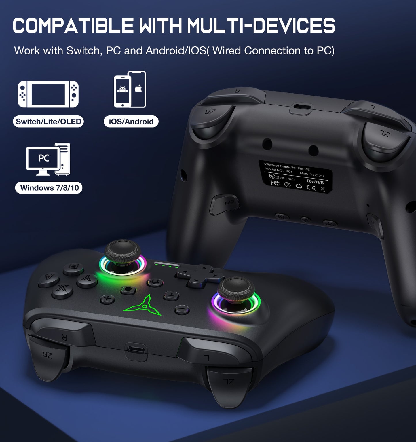 Wireless Controller For Nintendo Switch/Switch OLED/Switch Lite